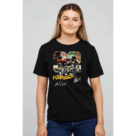 Kid Rock 32nd Anniversary Signatures Rock Star T-shirt up to size 5XL.