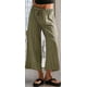 thumbnail image 2 of Pantalones Anchos de Verano para Mujer, Cómodos, Color Verde , Talla XL, 2 of 4