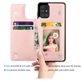 thumbnail image 3 of Cases for Galaxy A71 4G / Galaxy 71 5G / Galaxy A71 5G UW verizon, Njjex Leather Flip Wallet Card Holder Case Cover for Samsung Galaxy A71 6.7 inch display, Rose Gold, 3 of 11