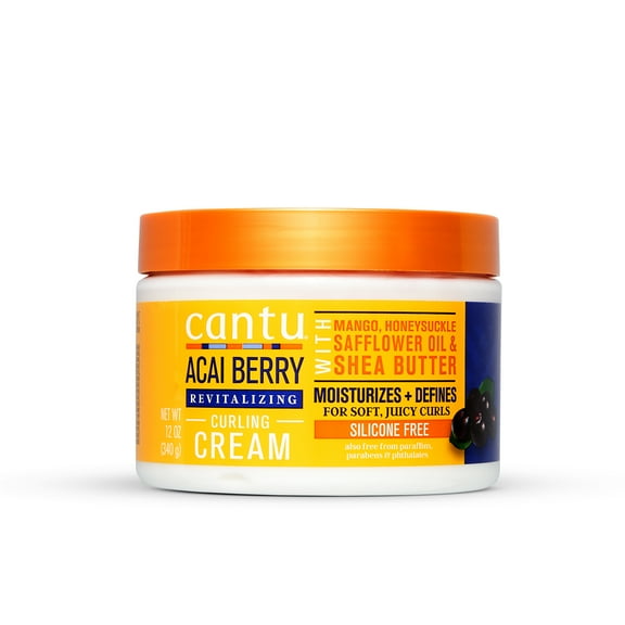 Cantu Revitalizing Curling Cream with Acai Berry and Shea Butter, 12 oz.