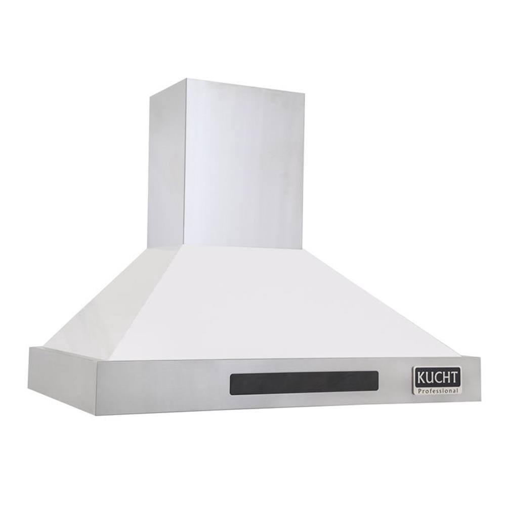 Kucht Professional 36" Stainless Steel Wall Mounted Range Hood in White