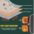 thumbnail image 4 of LJSXFI Air Fryer Paper Liners 200Pcs, 8.6x5.5'' Rectangle Liners, Disposable Parchment Paper Liner, Non-Stick Air Fryer Accessories Baking Paper, 4 of 7