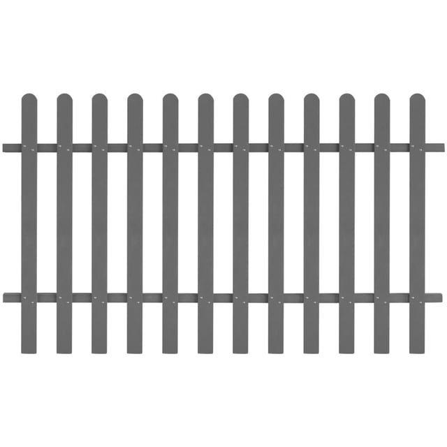 vidaXL Picket Fence WPC 200x120 cm