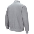 thumbnail image 3 of Men's Colosseum Heathered Gray Ohio State Buckeyes Tortugas Team Logo Quarter-Zip Jacket, 3 of 3