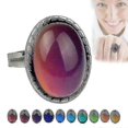 thumbnail image 1 of Adjustable Mood Ring Temperature Change Color Retro Fake Imitation Gem Ring, 1 of 4