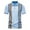 Light Blue, variant on ZCFZJW Mens Casual Striped Golf Pola Shirts Summer Short Sleeve Lapel Button Down V Neck Graphic Tshirt Tops Loose Regular Fit Comfy Pullover Tops White L