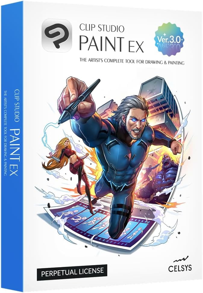 Clip Studio Paint EX Version 2 - Perpetual License for Windows and