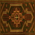 thumbnail image 1 of Ahgly Company Indoor Square Persian Yellow Traditional Area Rugs, 4' Square, 1 of 4