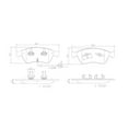 thumbnail image 4 of Brembo Brake Pad P85102 FMSI Number D1024-7928; Low-Metallic; Set Of 4, 4 of 4