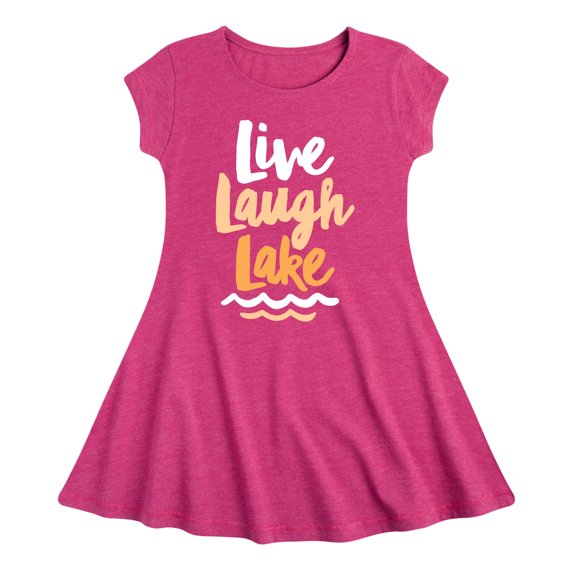 Instant Message - Live Laugh Lake - Toddler And Youth Girls Fit And Flare Dress