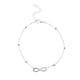 thumbnail image 4 of Qarigey Tobillera para niñas, adorno de joyería, cadenas para pies para decoración de vestidos, plata en forma de 8 plata en forma de 8 10piezas Qarigey CBP200261, 4 of 4