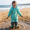 thumbnail image 5 of mgoYE Girl Rain Jacket 5t Kids Toddler Snow & Rain Suit - Waterproof Coverall One Piece Weather Resistant Baby Jacket(Green,4-5 Years), 5 of 9