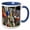 Blue/White, variant on 3drose, Buoys Hanging on Fence, Eastham, Cape Cod, Massachusetts, Usa., 11oz Two-tone Red Mug
