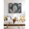 thumbnail image 4 of Navy Blue Boho Wall Art for Living Room,Canvas Picture Wall Decor for Bathroom Bedroom,Modern Geometric Abstract Ehtnic Painting Artwork for Office Kitchen Hallway Dining Room Home Decor 16"x20", 4 of 8