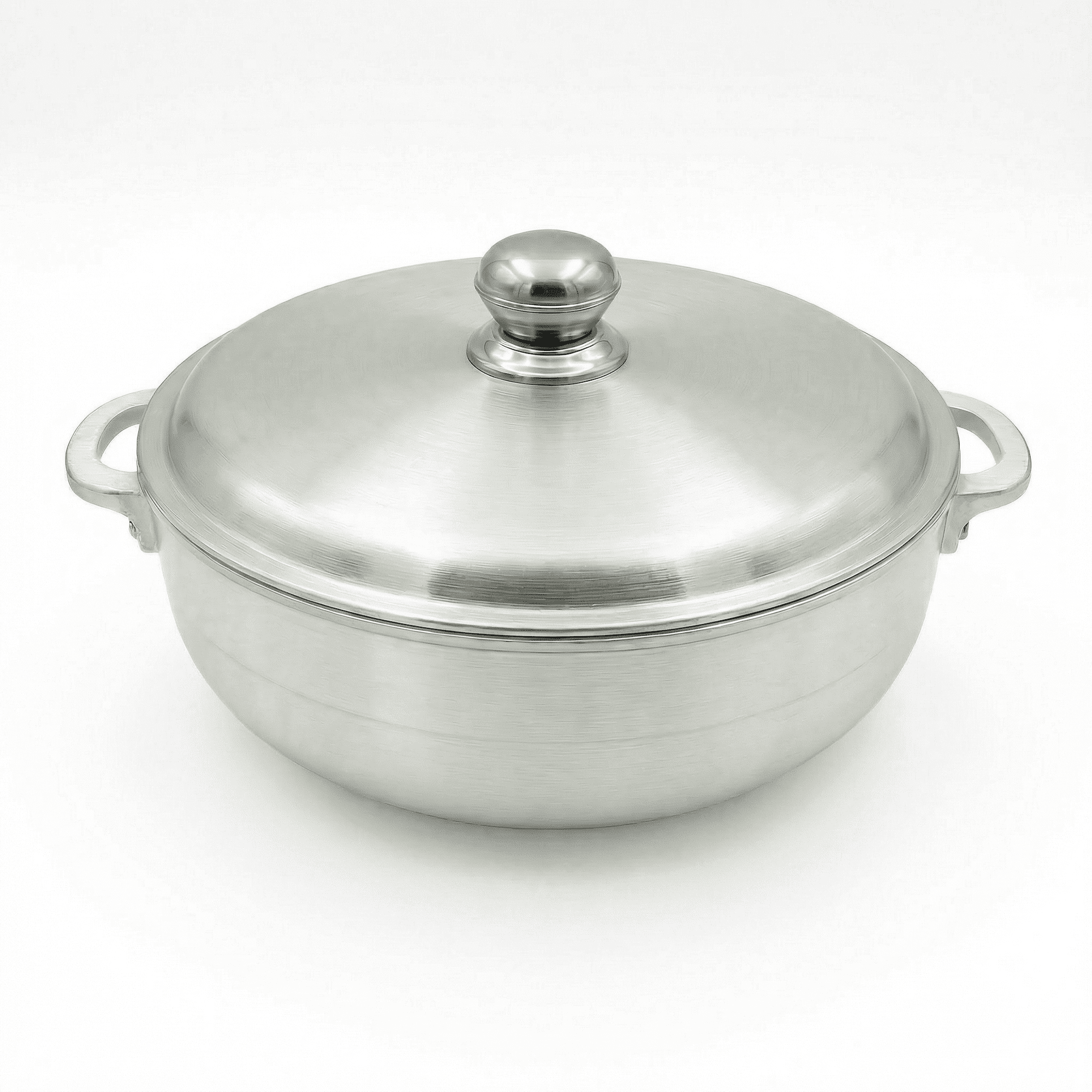 FryNest 5.5 qt Caldero Stockpot with Silver Aluminum Lid, 11 in Aluminum Pot, Induction Compatible