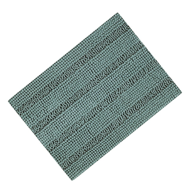 Yuarrent Alfombra de baño impermeable y duradera para un aspecto moderno, elegante, antideslizante, absorbente, fácil de limpiar. Juegos de accesorios de baño agua verde 43*61