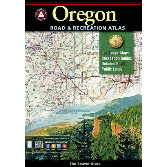 Benchmark: Oregon Benchmark Road & Recreation Atlas (Paperback)