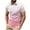 Mens Shirts Pink, variant on Golf Shirts for Men Big & Tall S-4X Plus Size Short Sleeve T-Shirts Mens Casual Gradient Printed Pullover Button Collared Business Work Tees Tops