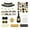 F, variant on New Year Party Supplies New Year's Eve Black Party Decoration Set 37 Pieces A