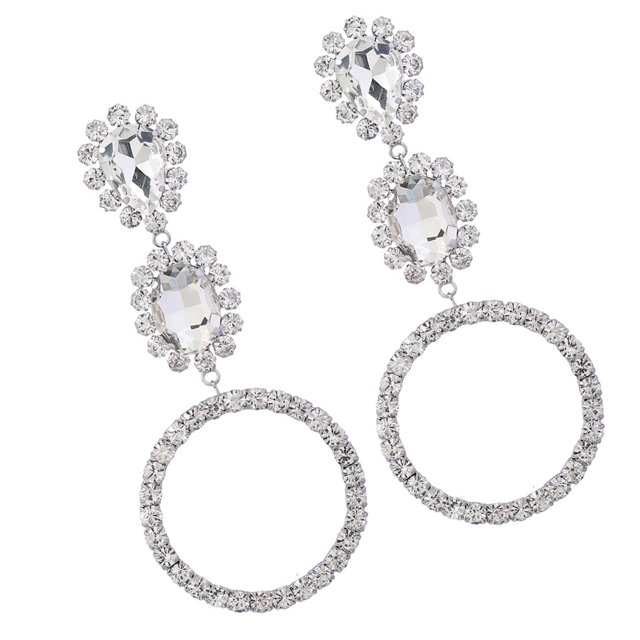 Minnieouse 1 par de pendientes colgantes, pendientes de gota estéticos, joyería de moda para boda, regalos personalizados, accesorios de plata Type3 NO3 Minnieouse AP010640-02