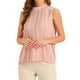 thumbnail image 1 of Top sin mangas de gasa para mujer, blusa de trabajo casual de negocios, color rosa, talla L, 1 of 1