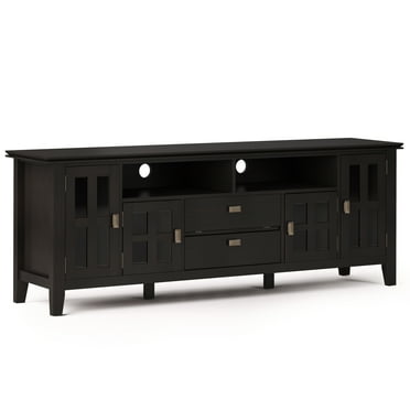 Simpli Home Artisan 72" TV Media Stand in Hickory Brown