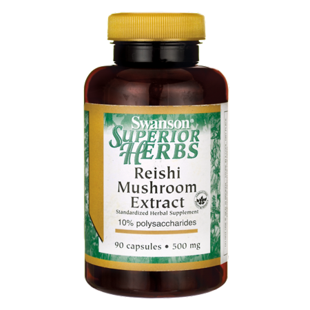 Swanson Reishi Mushroom Extract 500 mg 90 Caps (Best Reishi Mushroom Products)