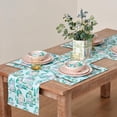 thumbnail image 3 of Lenox Spice Village Allover Table Runner, Blue, 14"W x 70"L, 3 of 5