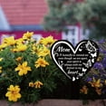 thumbnail image 4 of Heart Shaped Butterfly Memorial Mother Garden Stake Memorial Remembrance Plaque Stake for Cemetery Acrylic Grave Stake Waterproof Sympathy Garden Stake for Yard Grave Cemetery, 4 of 9