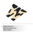 thumbnail image 3 of Uxcell Letter W Chenille Stitch Sew On Letter Patch Camouflage White 3.9" Chenille Embroidered Camo Letter Patch, 3 of 6