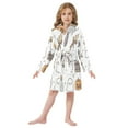 thumbnail image 6 of FORMRS Niños Bathrobe Unisex Hooded Robe Soft Plush Pajamas Sleepwear, Size 4-6T, Magical Halloween Ghost, 6 of 7