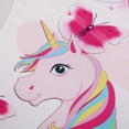 thumbnail image 6 of WIBACKER Toddler Kid Ice Silk Nightgowns for 3-7T Little Girls Cartoon Unicorn Sleeveless Princess Pajamas Dress, 6 of 6