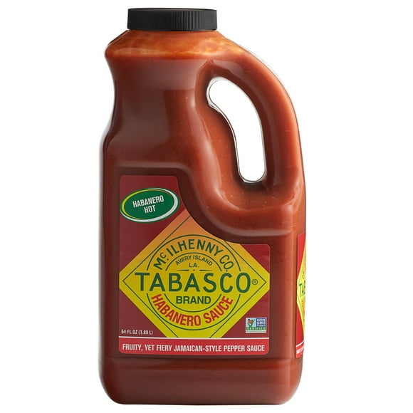 TABASCO® 64 oz. Habanero Hot Sauce - 2/Case
