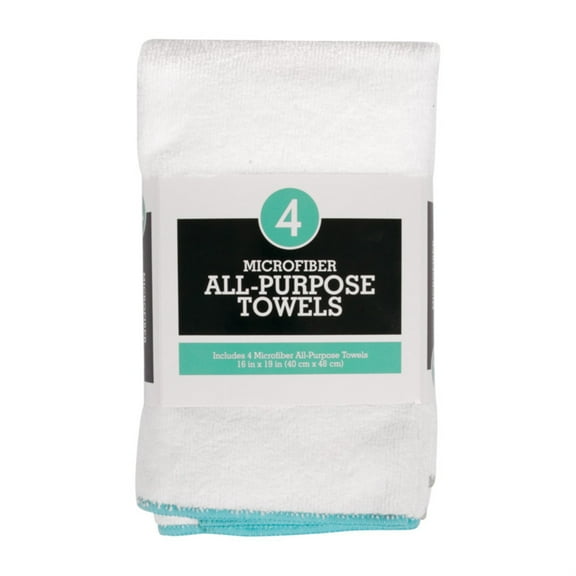 TOWEL MICRO WHT (Pack of 6)