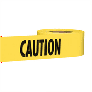 Empire "Caution" Barricade Tape, 3" x 1,000 ft., Yellow/Black -EML711001