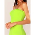 thumbnail image 4 of Lovelywholesale Casual Off The Shoulder Skiiny Green One-piece Romper, 4 of 4