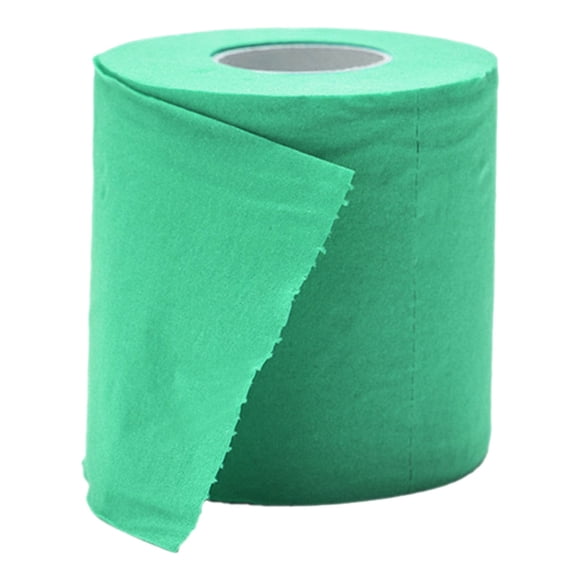Qyaukm Papier Hygiénique à Rouleau Unique Vert Foncé à Rouleau Unique Couleur Orange / Pâte de Bois Douce et Durable, Taille 4X4 Pouces, Design Original pour Décoration de Salle de Bain, Convient Maison/camping/voyage