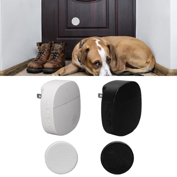 Dog Doorbell, Various Ringtones Easy To Clean US Plug 100-240V Potty Training Dog Bell 500ft Working Distance 0-110DB Volume for Go Outside