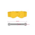 thumbnail image 3 of INSPIRE CHIC 2Pcs Women Interlock 8-shaped Faux Leather Buckle Elastic Waist Belts, 3 of 7