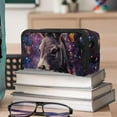 thumbnail image 6 of PhooArto Pencil Case, Donkey Butterfly Purple Galaxy Large Capacity Pencil Pouch Stationery Pen Bag, 6 of 7