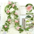thumbnail image 6 of Simulation Rose Rattan Garland, Multicolor Artificial Flower Vine, 200cm Fake Flowers Decor, for Home Wedding Dining Room Arrangement, 6 of 6