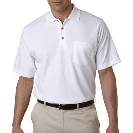Red Classic Guitar - Classic Pique Polo with Pocket