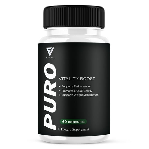 Puro Vitality Advance Performance Support, PuroVitality Daily Health Support Supplement (60 Capsules)