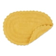 thumbnail image 2 of DII Yellow Small Oval Crochet Bath Mat, 2 of 5
