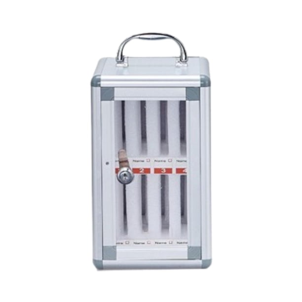 Gabinete de Almacenamiento para Teléfonos Casillero Resistente de Aleación de Aluminio Caja de Seguridad para 8 Ranuras Baoblaze