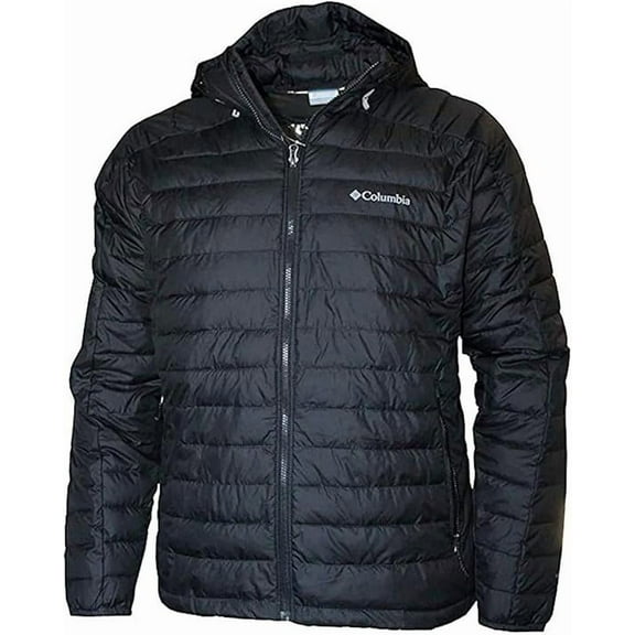 Columbia Men's White Out II Insulated Omni Heat Hooded Jacket (Black, Small)