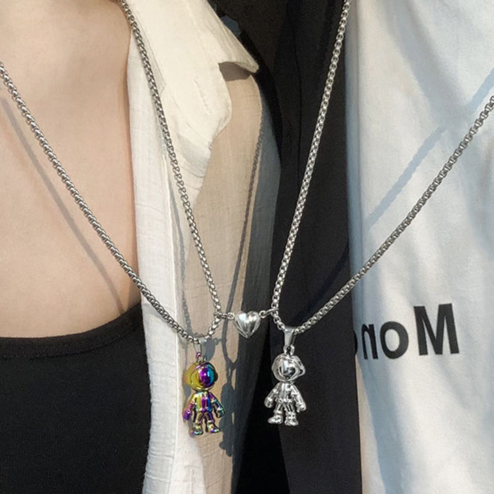 Astronaut Chain couple a gift astronaut picking stars astronaut pendant  ladies necklace aesthetic jewelry jewelry accessories 