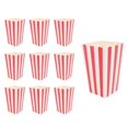thumbnail image 1 of 10x Candy Cardboard Container Paper Candy Showers 10x red stripe, 1 of 4