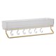 thumbnail image 1 of Estante de baño de aluminio sin taladros, resistente, organizador de pared para dormitorio, cocina, transparente, con gancho y toallero., 1 of 13