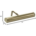 thumbnail image 2 of House Of Troy Abled14 Advent 14" Led Battery Operated Picture Light - Brass, 2 of 2
